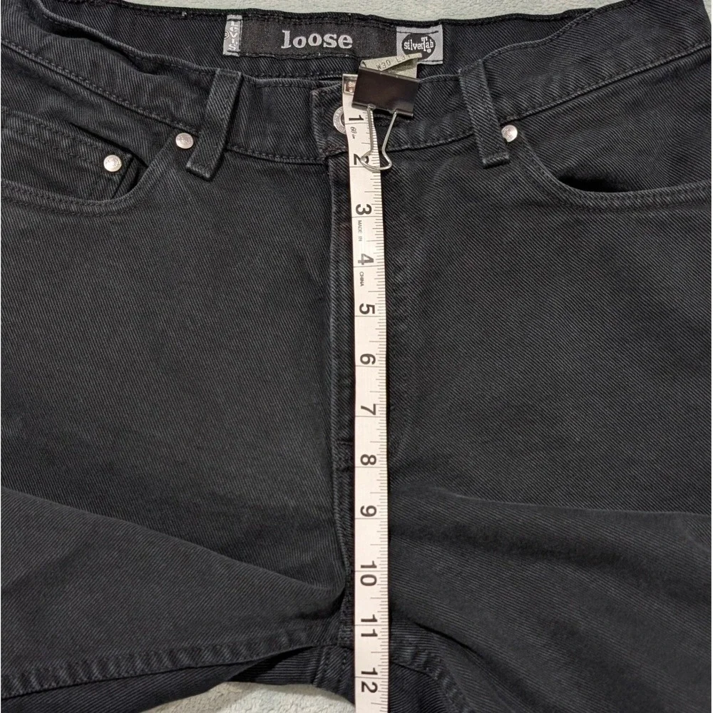 VTG Levi's SilverTab Loose‎ Black Jeans W30 L34 Y2K Baggy Skater Unisex USA made
